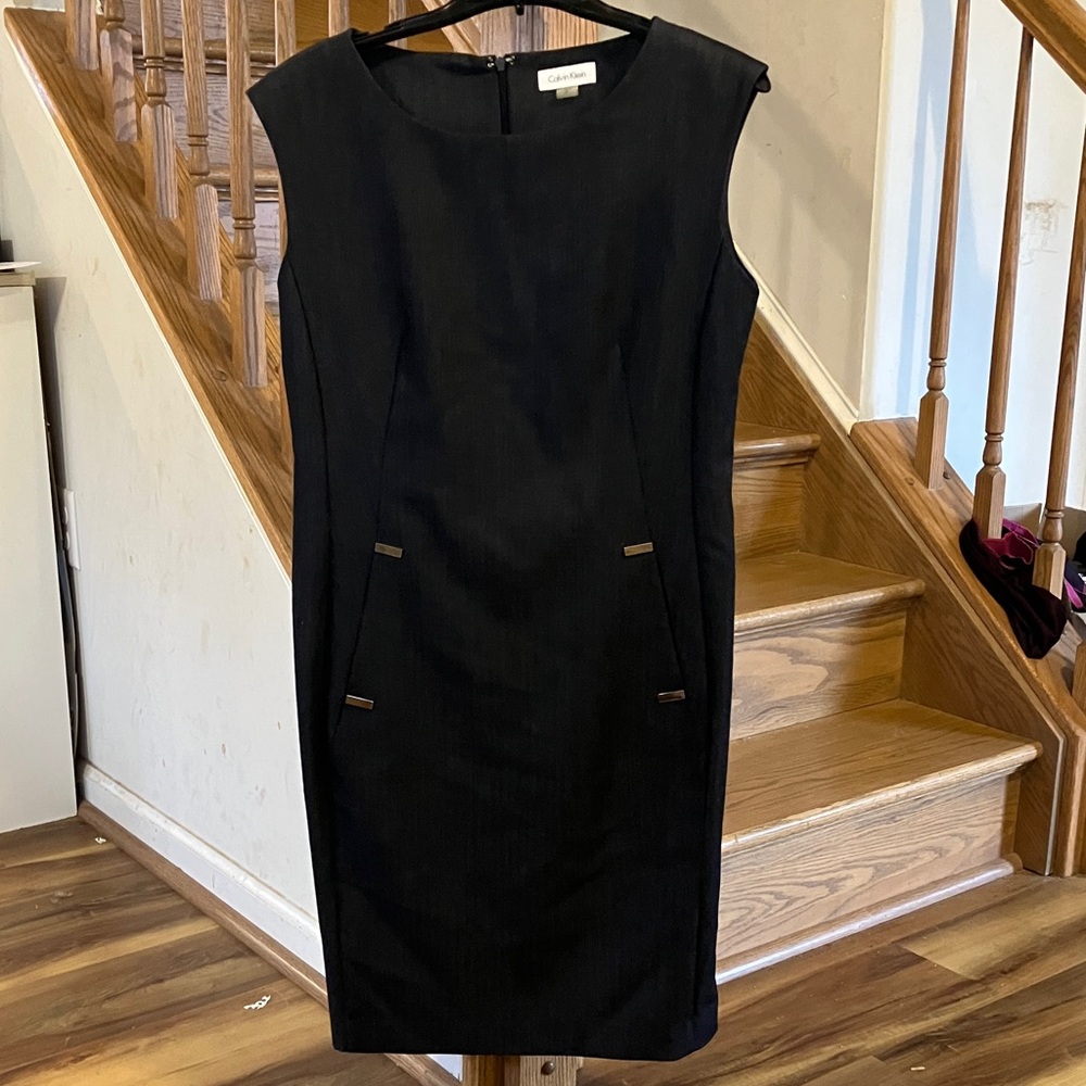 Calvin Klein Black Midi Dress
